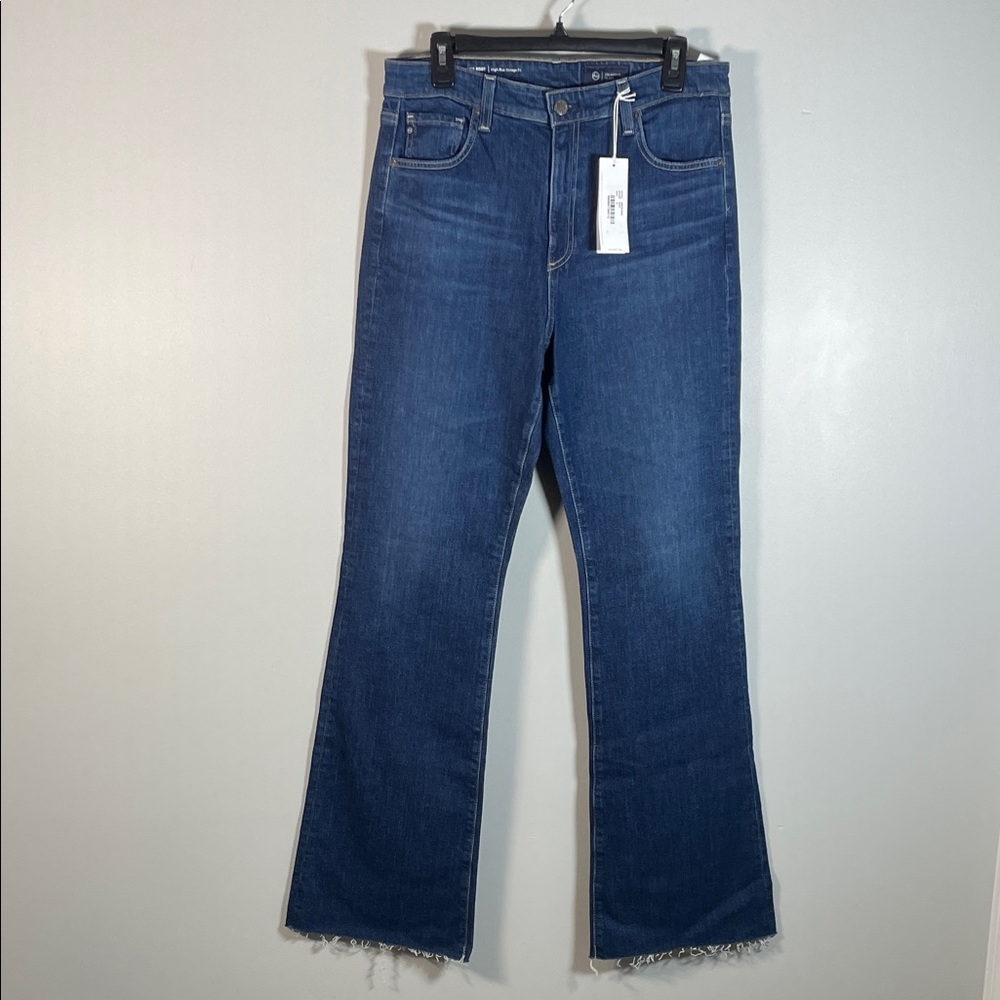 AG Adriano Goldschmied Indigo Wide Leg Jeans High Rise Vintage Fit Alexxis Boot